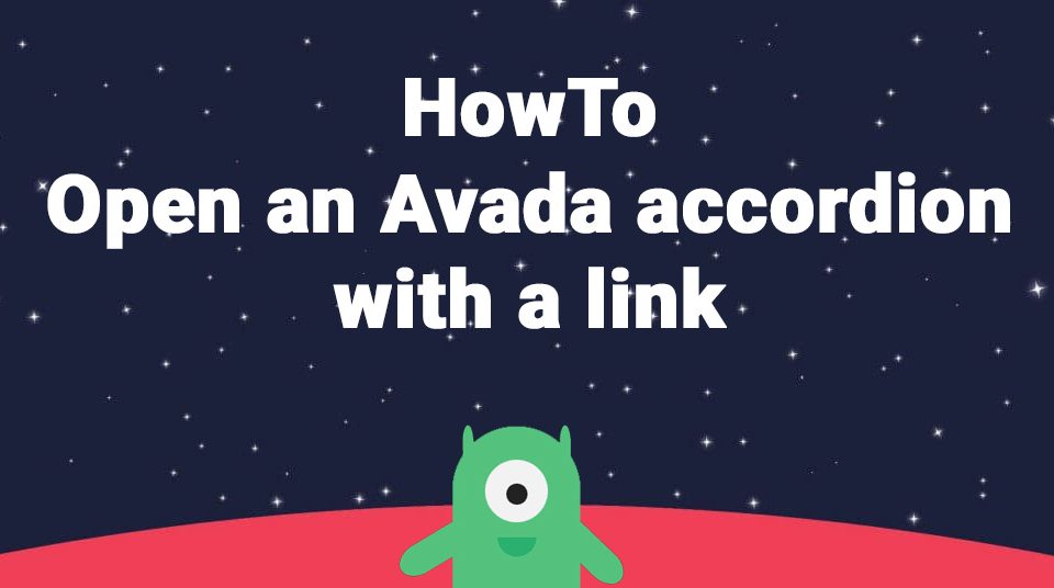 HowTo open an Avada accordion with a Link