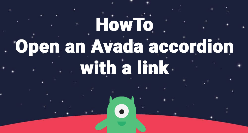 HowTo open an Avada accordion with a Link